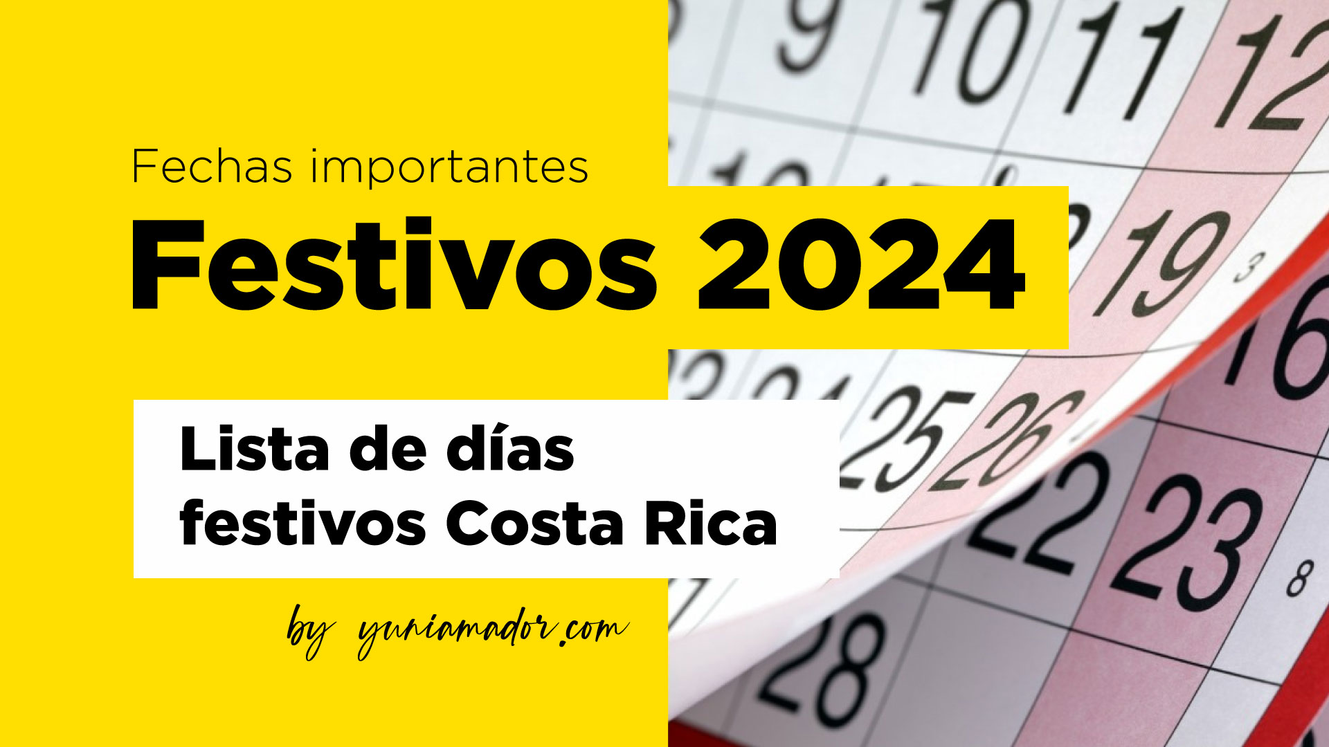 Días Feriados en Costa Rica