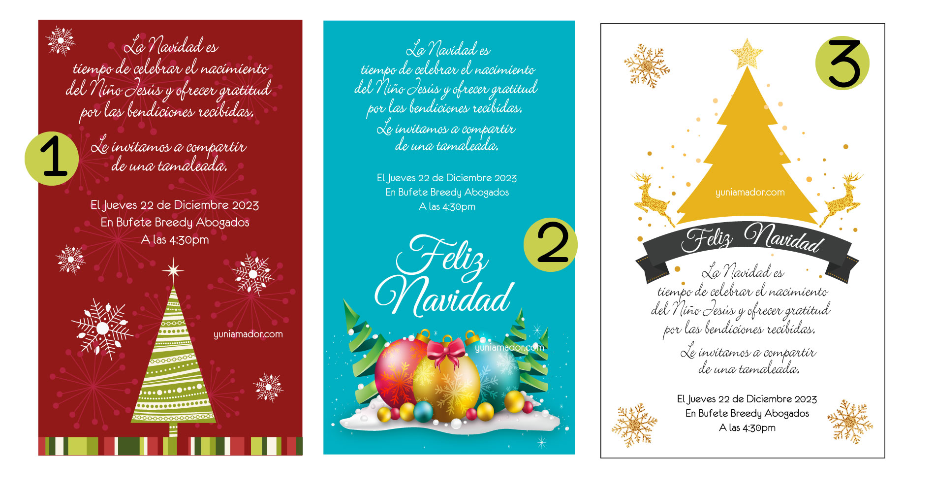 diseños de tarjetas de navidad para empresas