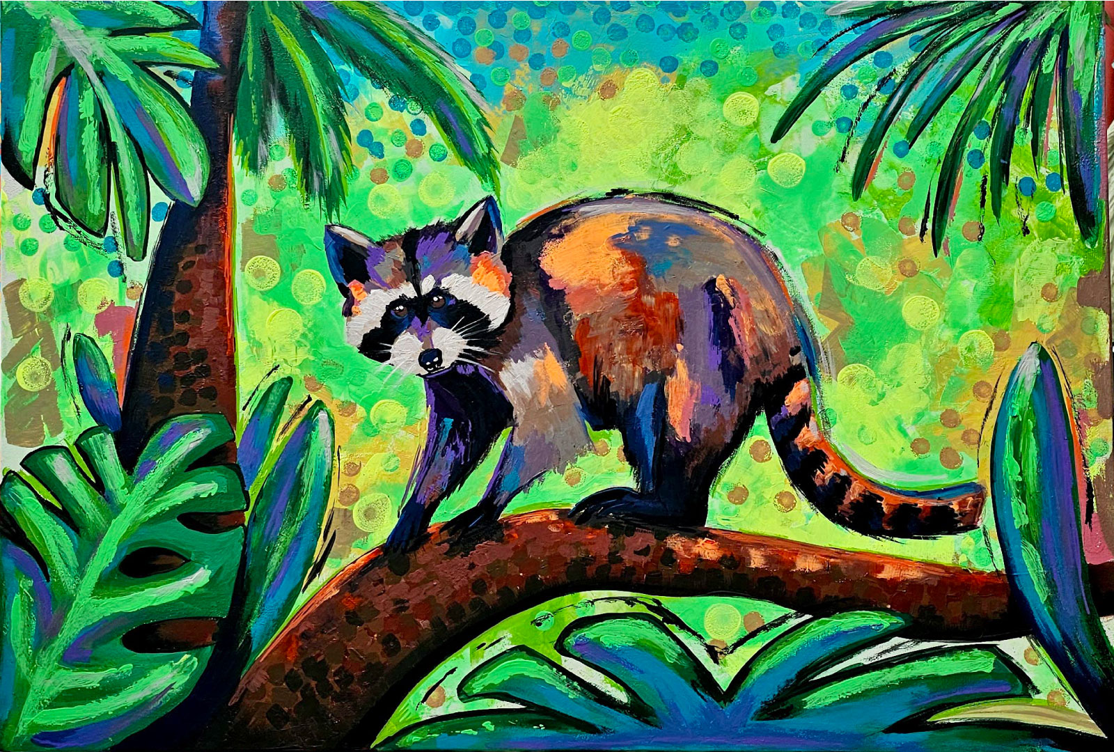 Mapache de Costa Rica Arte